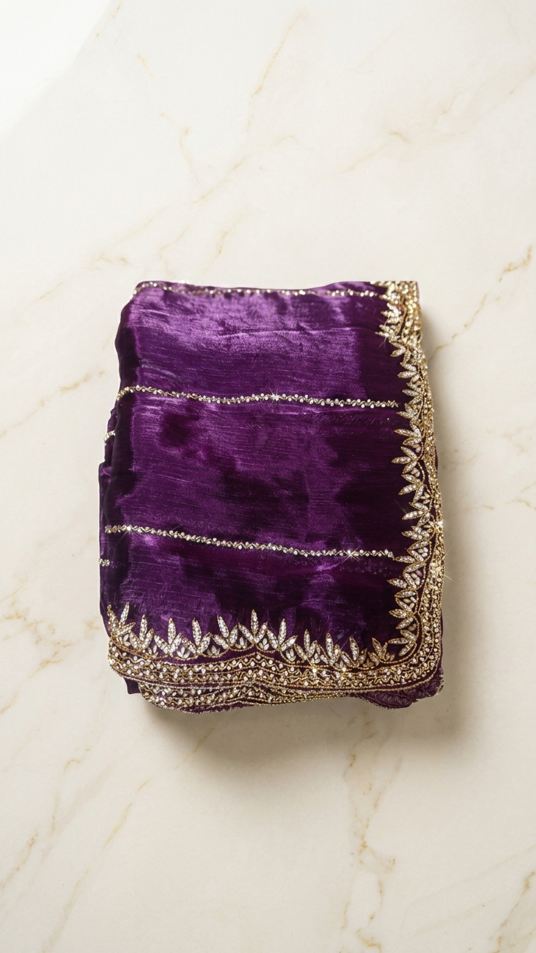 Zarkhan Diamond Work Fashionable Saree